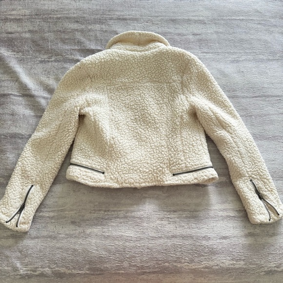 Tractr Off-White Teddy Kids Jacket, Size L - Picture 2 of 11